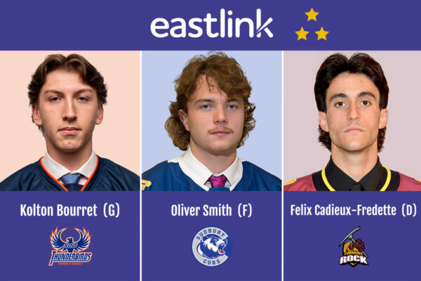 NOJHL announces its Eastlink TV 3 Stars of the Week